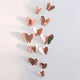 3D Hollow Butterfly Gold Wall Sticker