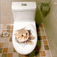 Vivid 3d Hole Animal Toilet Stickers