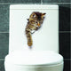 Vivid 3d Hole Animal Toilet Stickers