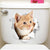 Vivid 3d Hole Animal Toilet Stickers