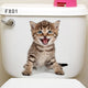Vivid 3d Hole Animal Toilet Stickers