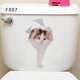 Vivid 3d Hole Animal Toilet Stickers