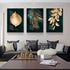 Nordic Decoration Golden Leaf Canvas Painting