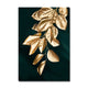 Nordic Decoration Golden Leaf Canvas Painting