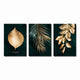 Nordic Decoration Golden Leaf Canvas Painting