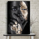 Black and Gold Woman Oil Painting