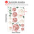 Watercolor Peony Flowers Wall Stickers