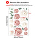 Watercolor Peony Flowers Wall Stickers