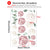 Watercolor Peony Flowers Wall Stickers