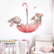 Grey Bunny Ballet Rabbit Wall Stickers