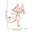 Grey Bunny Ballet Rabbit Wall Stickers
