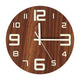 Wooden Luminous Wall Clock