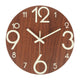 Wooden Luminous Wall Clock