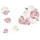 Watercolor Peony Flowers Wall Stickers