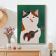Cat Canvas Painting Wall Picture