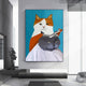 Cat Canvas Painting Wall Picture