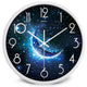 Moon Starry Sky Silent Wall Clock