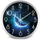 Moon Starry Sky Silent Wall Clock