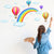 Cartoon Rainbow Air Balloon Wall Sticker