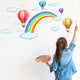 Cartoon Rainbow Air Balloon Wall Sticker
