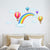 Cartoon Rainbow Air Balloon Wall Sticker