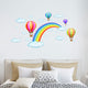 Cartoon Rainbow Air Balloon Wall Sticker