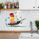 Cartoon Happy Pan Kitchen Wall Sticker