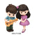 2pcs/Set Moon Couple PVC Figurines