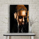 Black Gold Woman Oil Painting Art