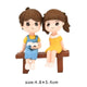 2pcs/Set Moon Couple PVC Figurines