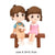 2pcs/Set Moon Couple PVC Figurines