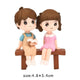 2pcs/Set Moon Couple PVC Figurines