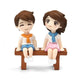 2pcs/Set Moon Couple PVC Figurines