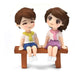 2pcs/Set Moon Couple PVC Figurines