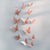 3D Hollow Butterfly Gold Wall Sticker