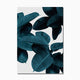 Pink Green Flower Leaf Wall Art