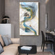 Abstract Golden Deer Painting Art