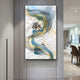 Abstract Golden Deer Painting Art