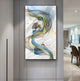Abstract Golden Deer Painting Art