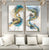 Abstract Golden Deer Painting Art