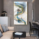 Abstract Golden Deer Painting Art