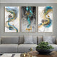 Abstract Golden Deer Painting Art