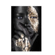 Black and Gold Woman Oil Painting