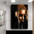 Black Gold Woman Oil Painting Art