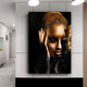 Black Gold Woman Oil Painting Art