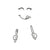 4 Styles Smile Face Wall Sticker