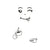 4 Styles Smile Face Wall Sticker