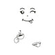 4 Styles Smile Face Wall Sticker
