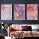 Nordic Colorful Golden Scandinavian Canvas Painting