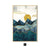 Nordic Abstract Geometric Mountain Landscape